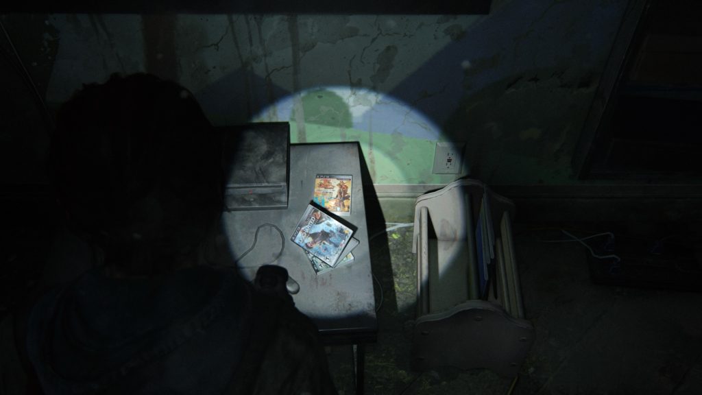 Abandoned copies of Naughty Dog Games in TLOU2
