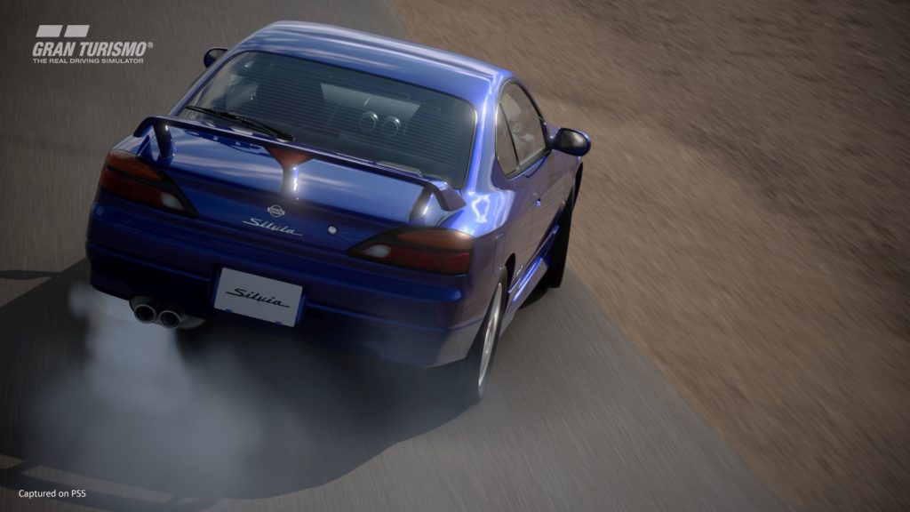 A Nissan Silvia does a sick drift move