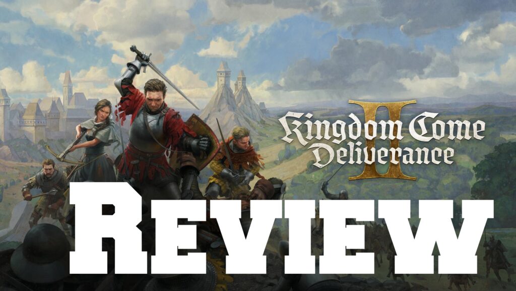 Kingdom Come Deliverance II Key Art with the word Review plastered on it