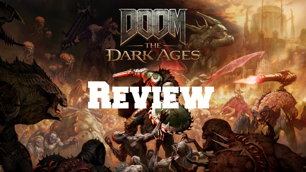Doom: the Dark Ages key art with the logo standing above the word Review