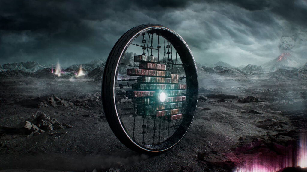 in the alters, a base shaped and functioning like a giant wheel