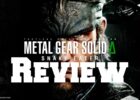A header image for the review that has the text Metal Gear Solid Δ: Snake Eater Review over a portrait picture of Snake