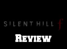 The Silent Hill f splash screen with the word "Review" written under it.
